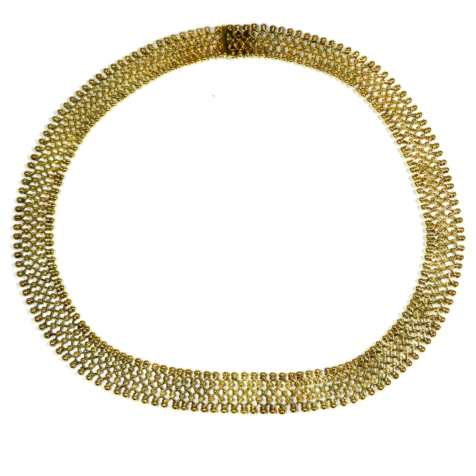Antikes Gold Collier Halskette aus 585 Gold Kette um 1930 Länge 44 cm