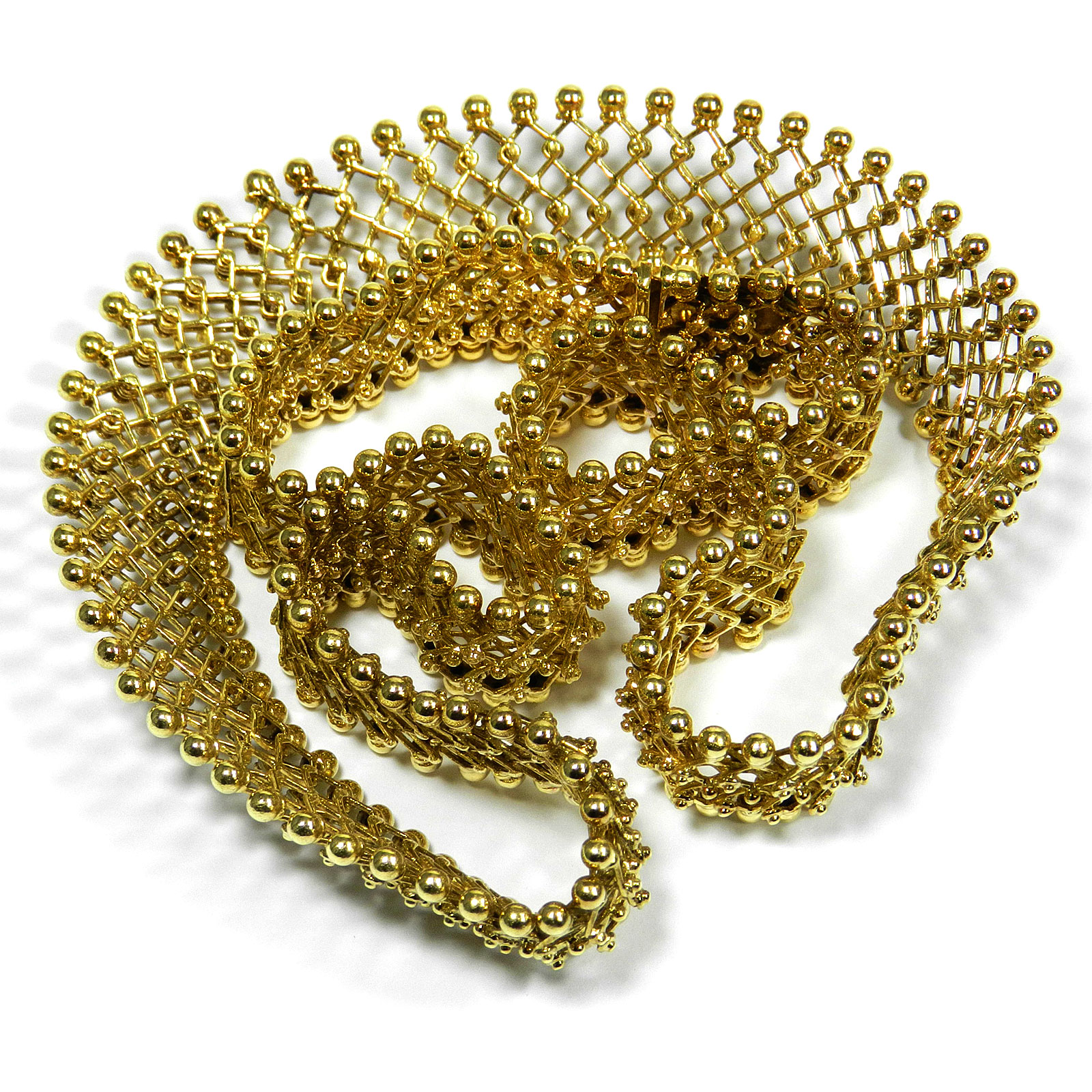 Antikes Gold Collier Halskette aus 585 Gold Kette um 1930 Länge 44 cm